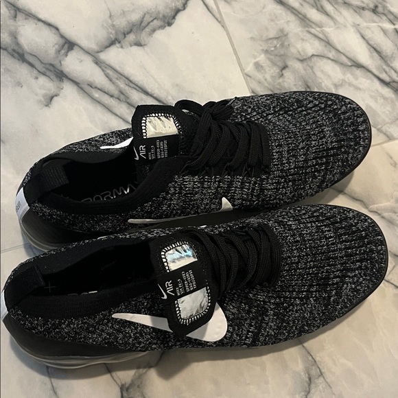 Nike Men’s VaporMax Flyknit Sneakers - Black & White - Picture 3 of 9